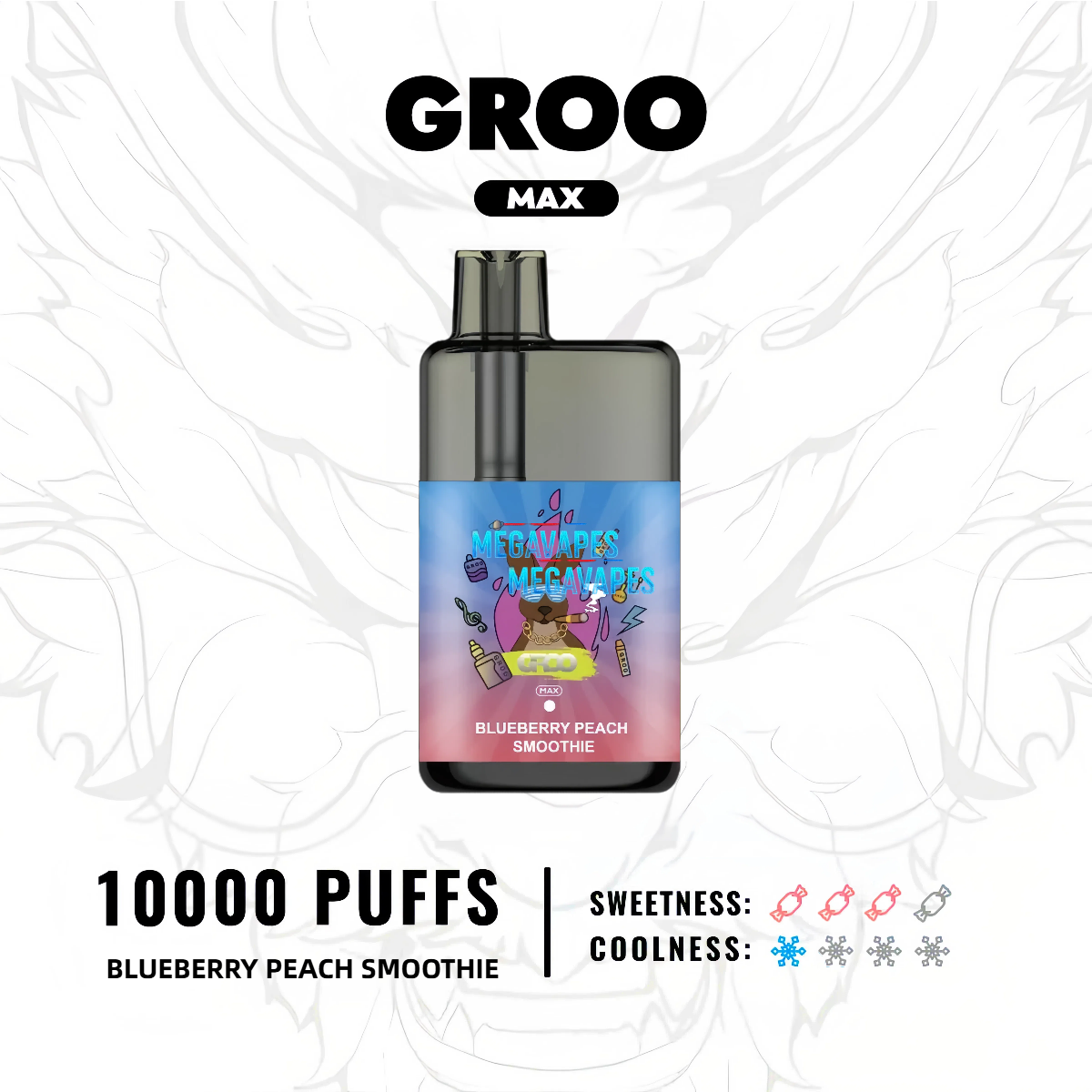 GROO MAX – BLUEBERRY PEACH SMOOTHIE