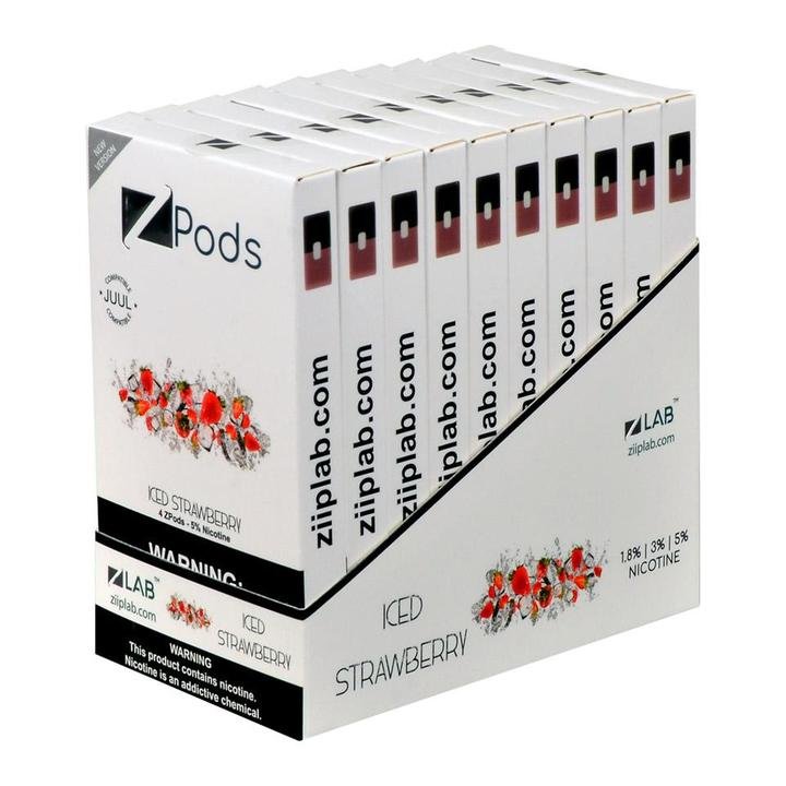 Ziip Iced Strawberry 4 Pods - Image 2