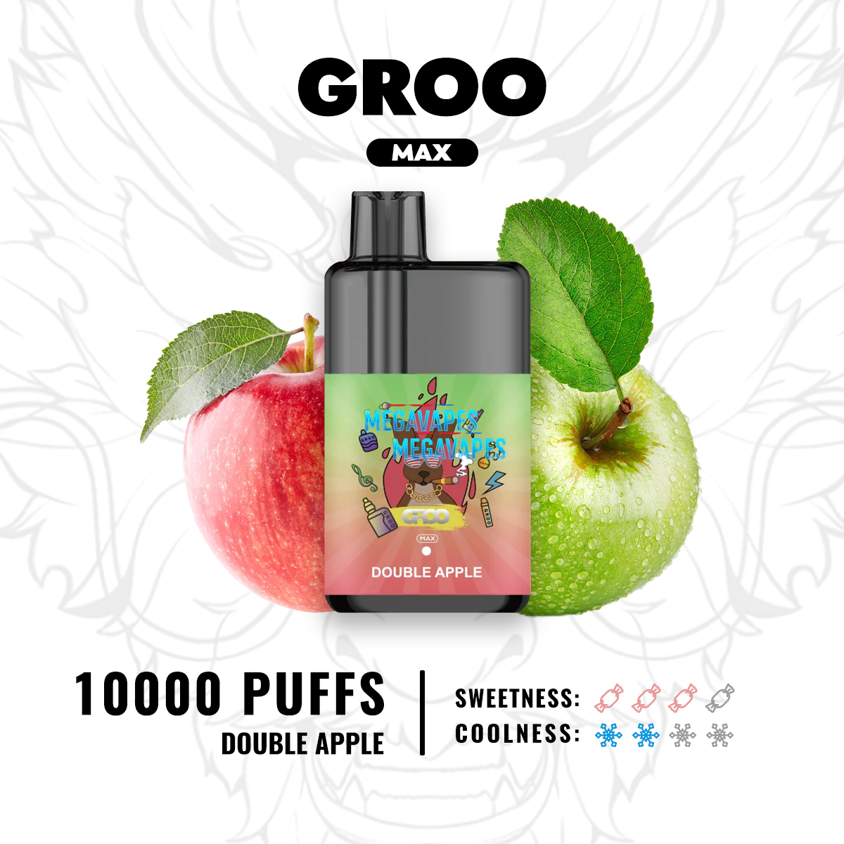 GROO MAX – DOUBLE APPLE - Image 2