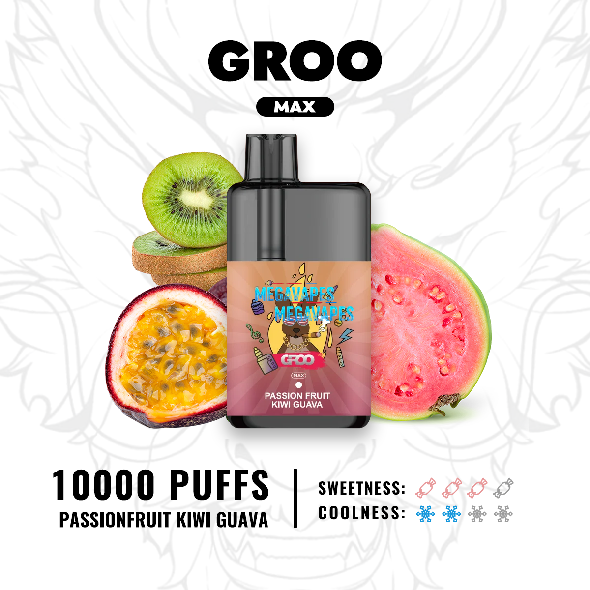 GROO MAX – PASSION FRUIT KIWI GUAVA - Image 2