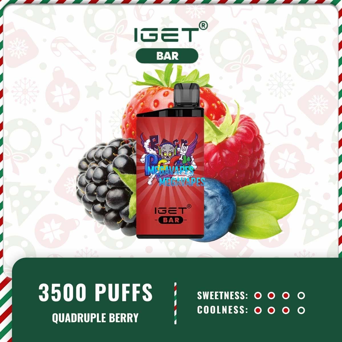 IGET BAR QUADRUPLE BERRY – 3500 PUFFS - Image 2