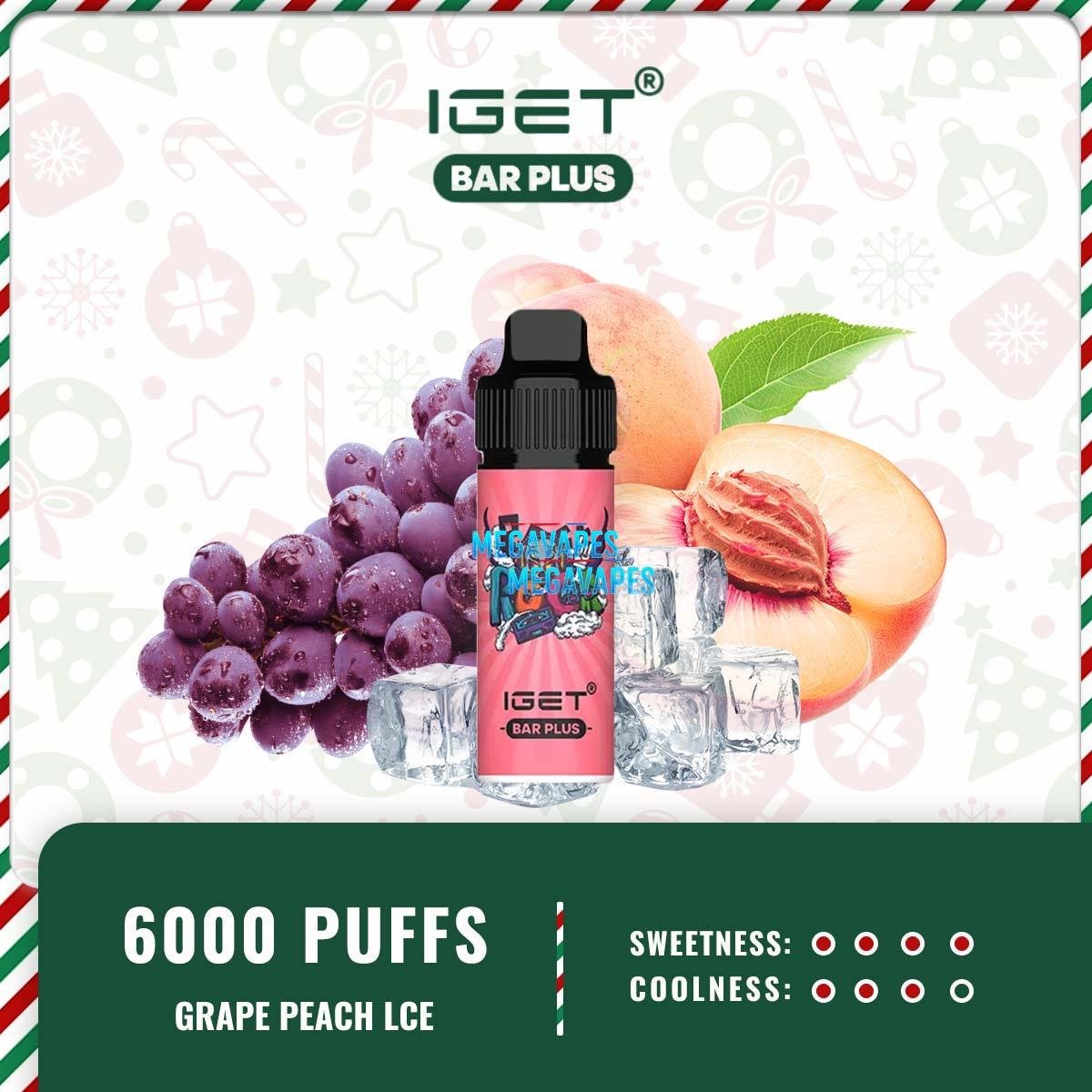 IGET BAR PLUS – GRAPE PEACH ICE - Image 2