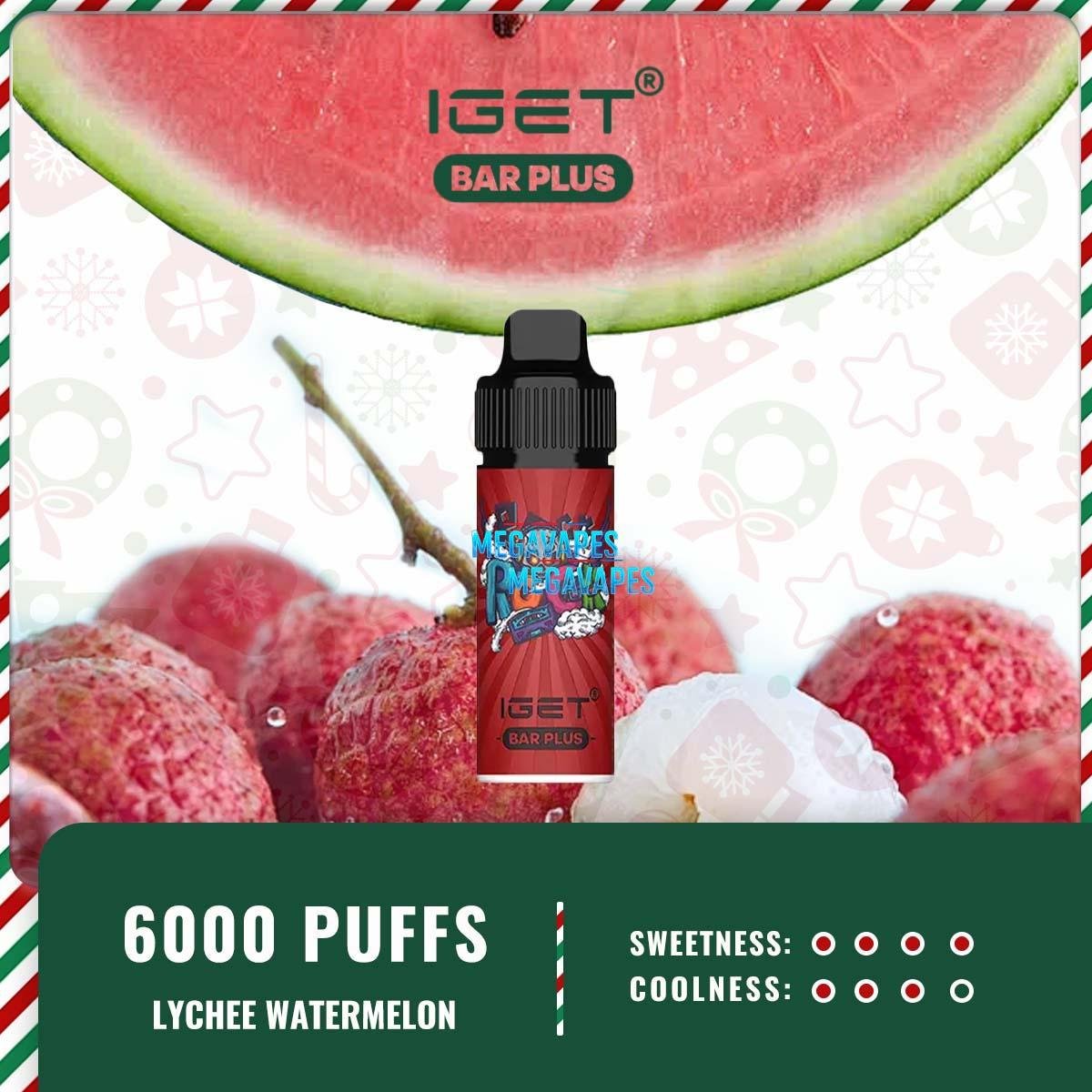 IGET BAR PLUS – LYCHEE WATERMELON - Image 2