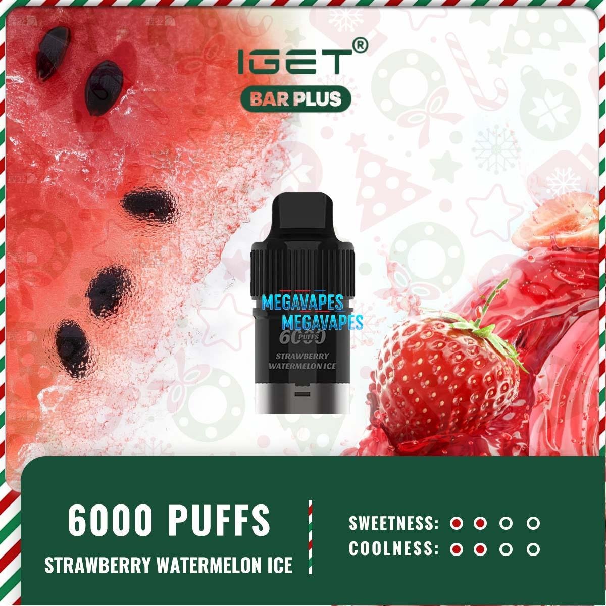 IGET BAR PLUS POD ONLY – STRAWBERRY WATERMELON ICE - Image 2