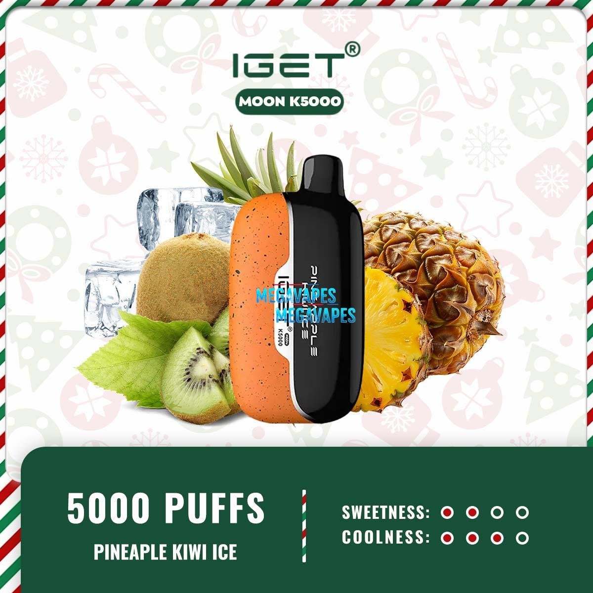 IGET MOON K5000 – PINEAPPLE KIWI ICE - Image 2