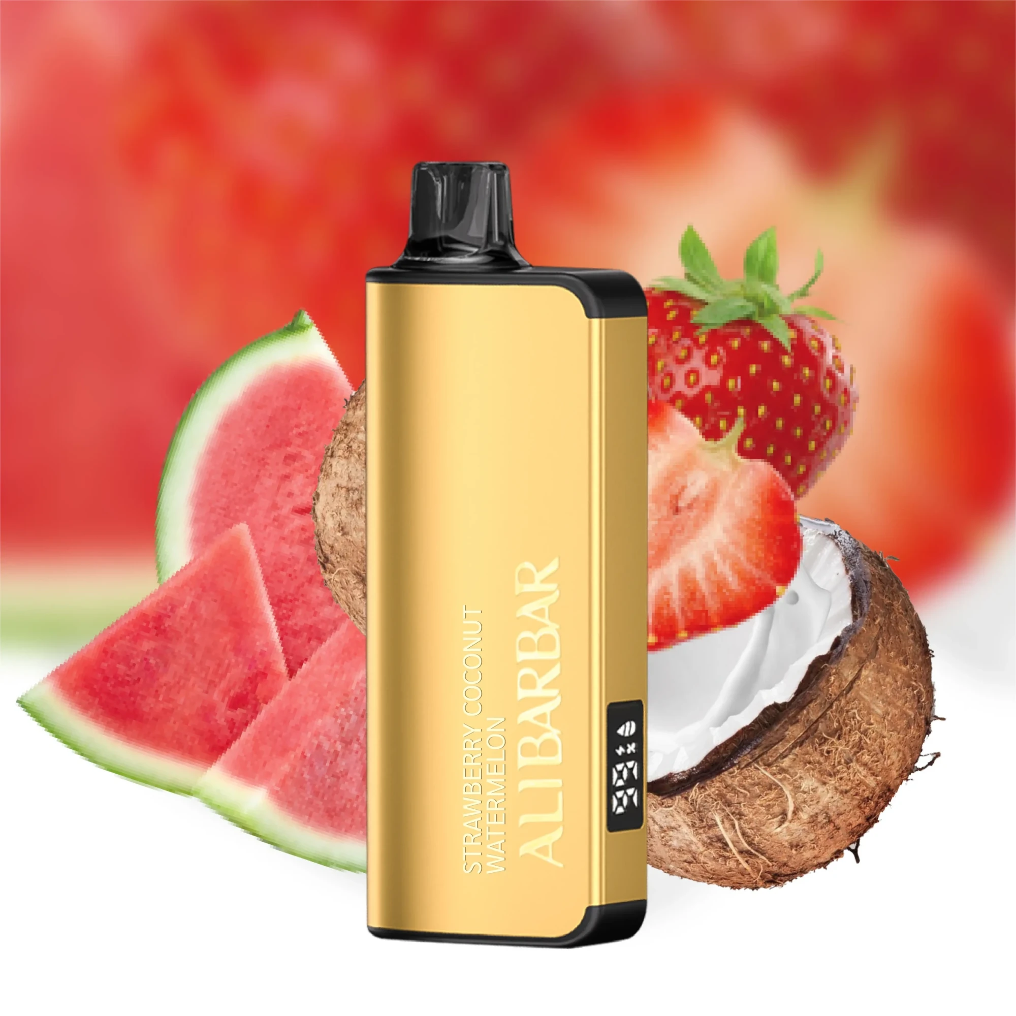 ALIBARBAR INGOT 9000 Puffs Strawberry coconut Watermelon