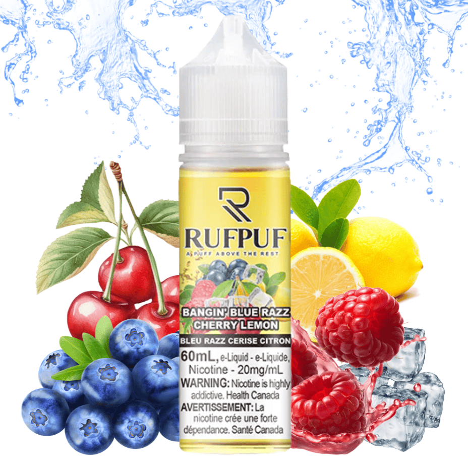 Bangin’ Blue Razz Cherry Lemon Ice Salt by Rufpuf E-Liquid-60ml - Image 2