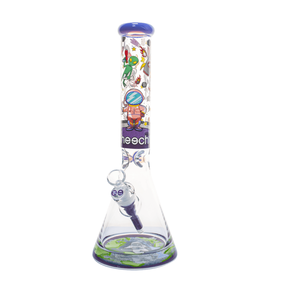 Cheech Glass 16″ Space Decal Beaker w/ 12mm Base