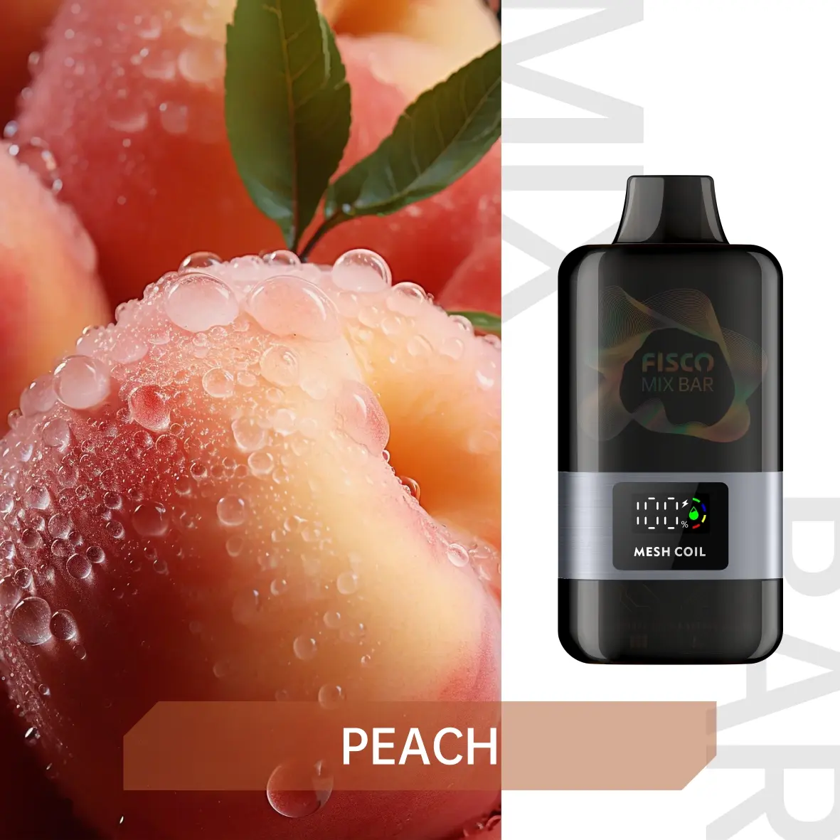 FISCO Mix Bar 12000 Puffs Peach — Disposable Vape Australia