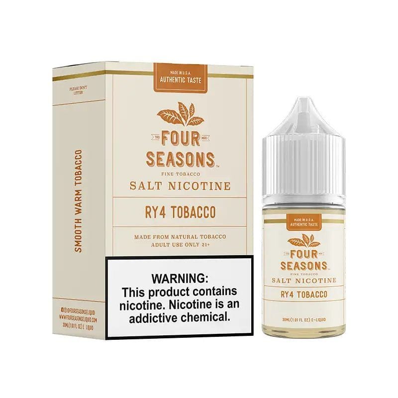 Four Seasons E-Liquids RY4 Tobacco 30ml Nic Salt Vape Juice - Image 2