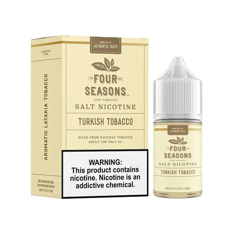 Four Seasons E-Liquids Turkish Tobacco 30ml Nic Salt Vape Juice - Image 2