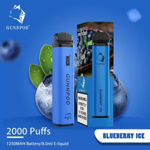 GUNNPOD BLUEBERRY ICE 2000 PUFFS