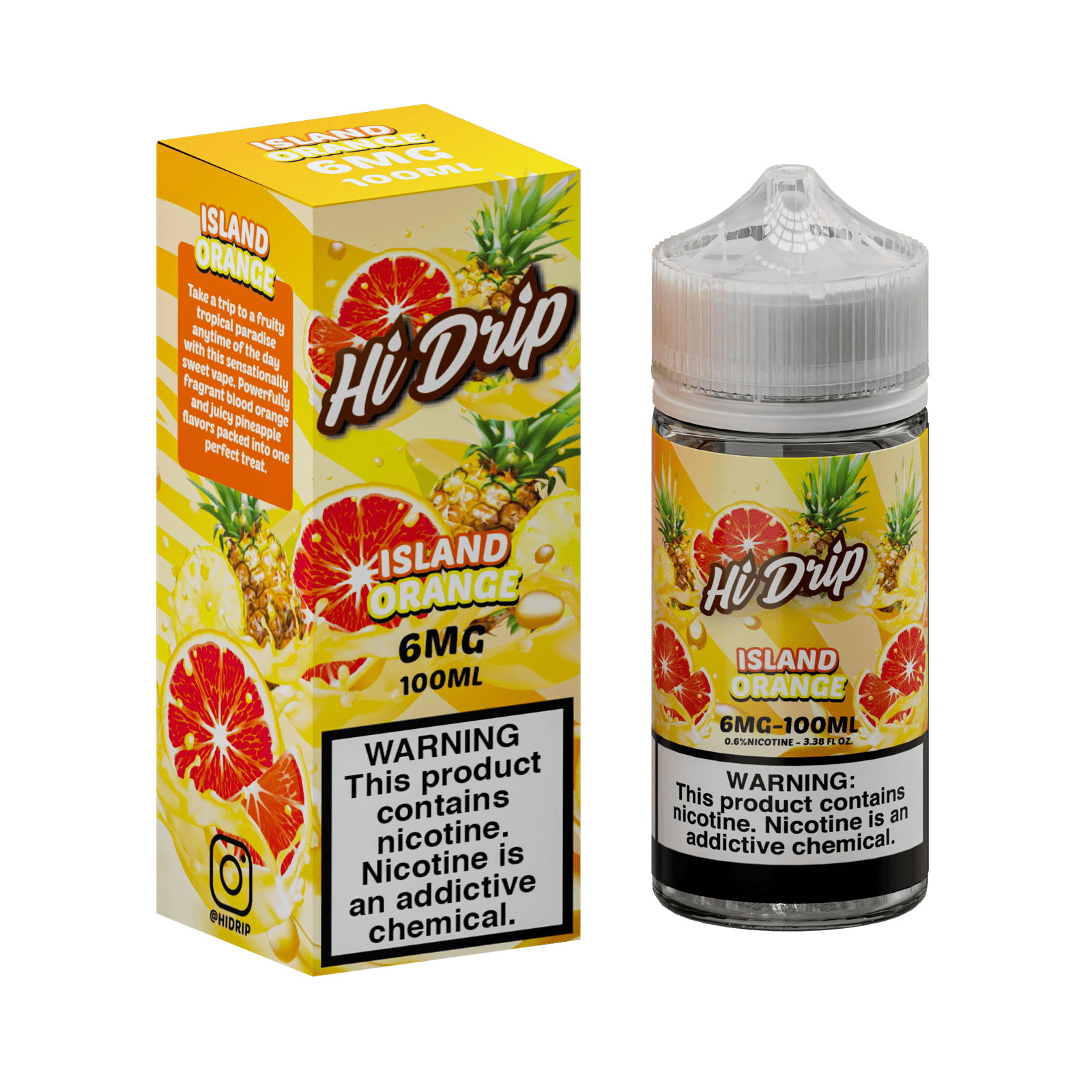 Hi-Drip Island Orange 100ml Vape Juice - Image 3