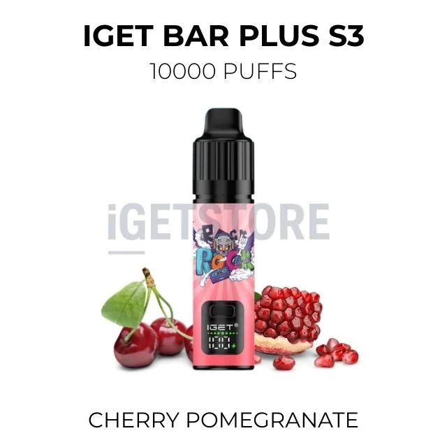 IGET Bar Plus S3 10000 Puffs – Cherry Pomegranate