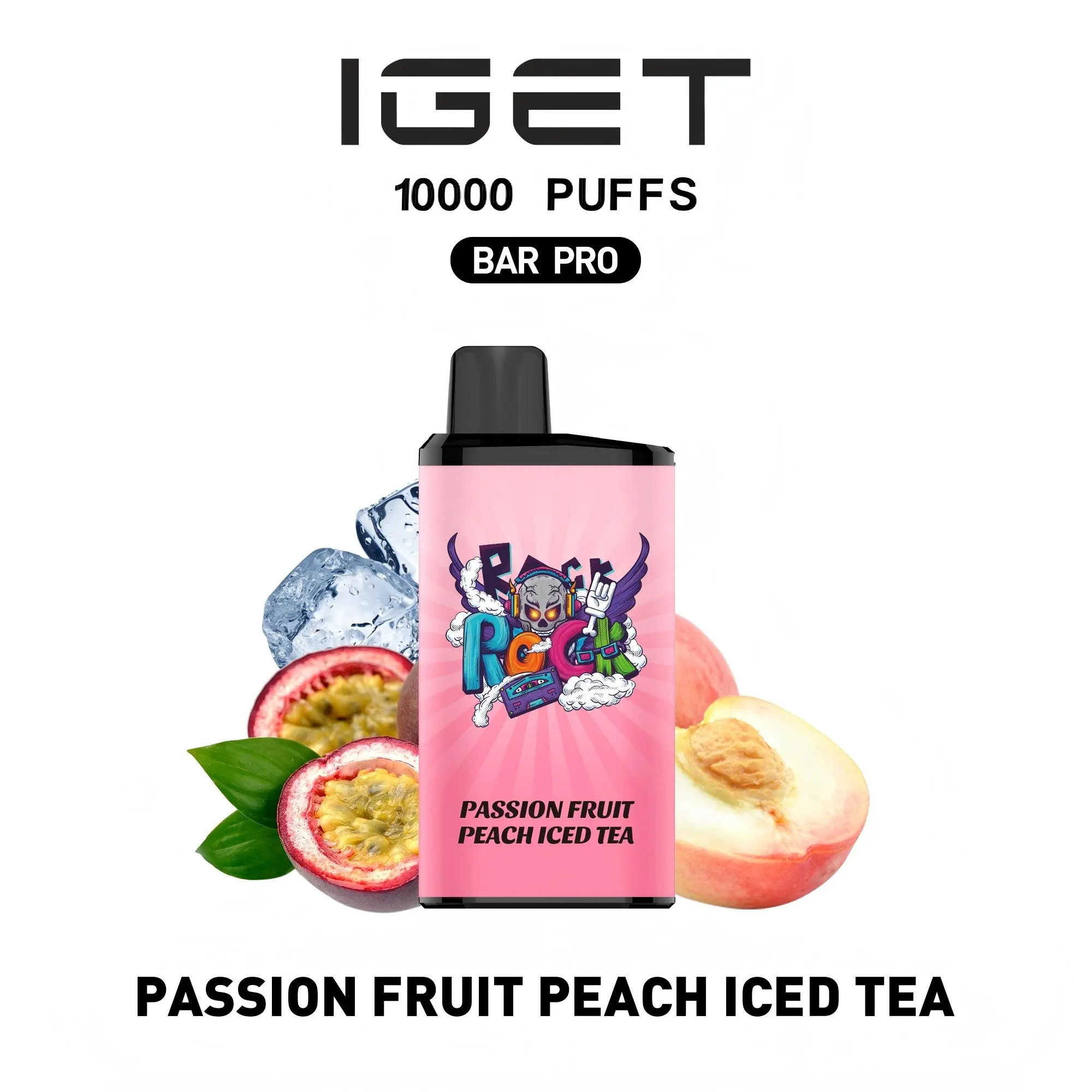 IGET Bar Pro 10000 Puffs Passion Fruit Peach Iced Tea
