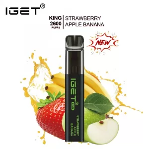 IGET KING STRAWBERRY APPLE BANANA – 2600 PUFFS