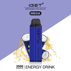 IGET MEGA ENERGY DRINK – 3000 PUFFS