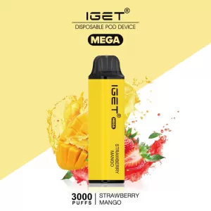 IGET MEGA STRAWBERRY MANGO – 3000 PUFFS