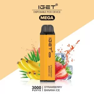 IGET STRAWBERRY BANANA ICE – 3000 PUFFS