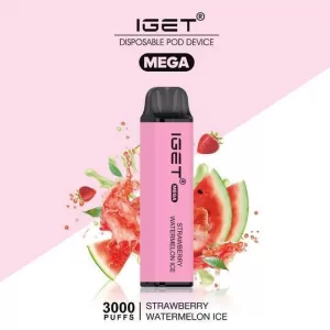 IGET MEGA STRAWBERRY WATERMELON ICE – 3000 PUFFS