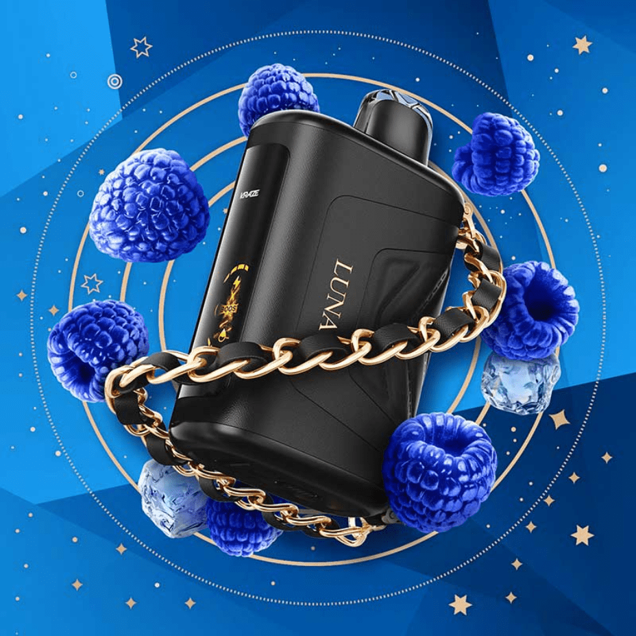 Kraze Luna 42K Disposable Vape – Sapphire Blue Razz Ice - Image 2