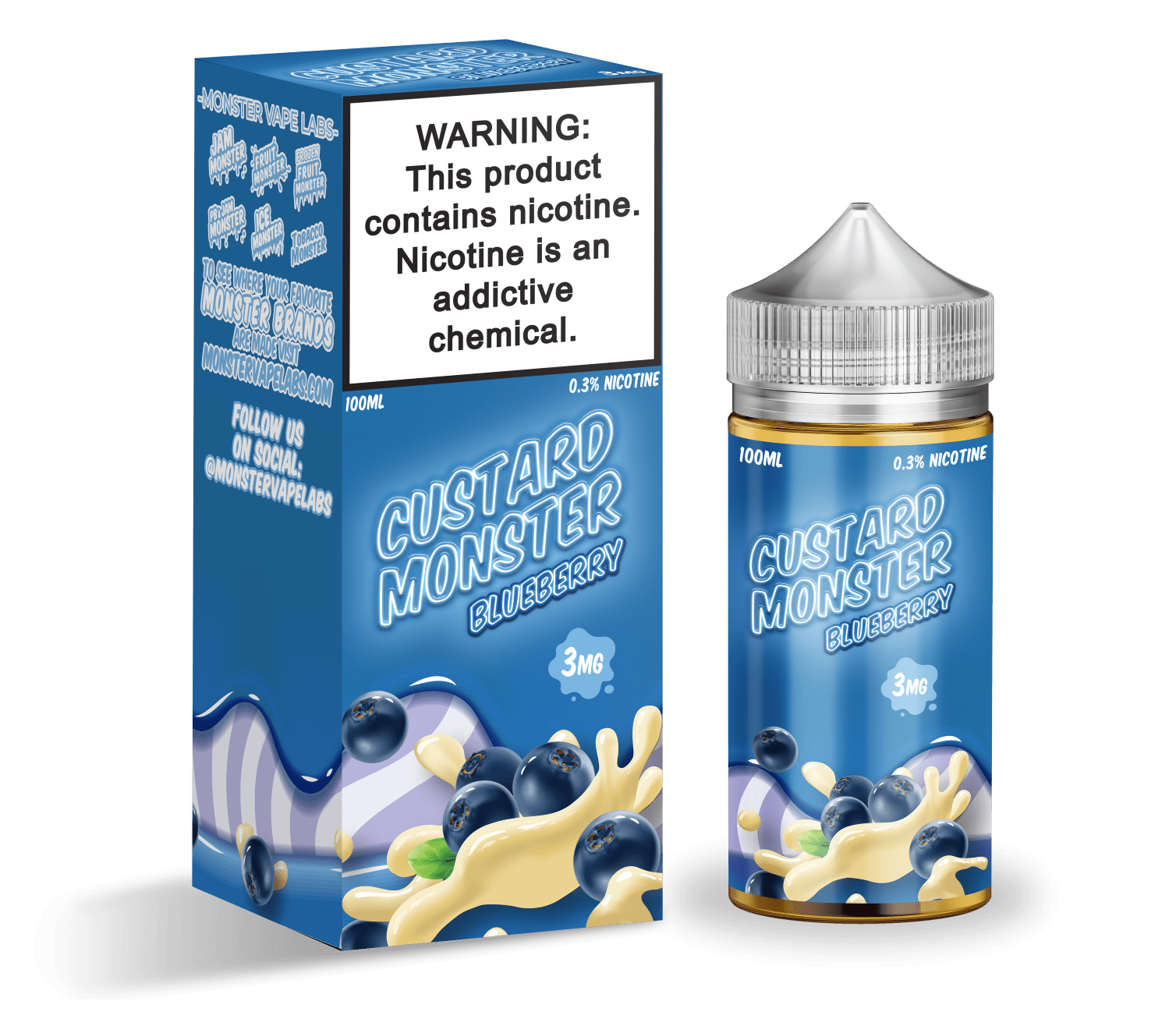 Custard Monster Blueberry Custard 100ml Vape Juice