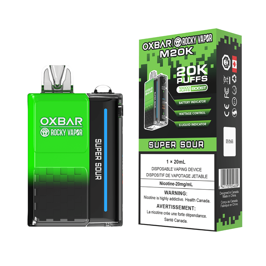 OXBAR M20K Disposable Vape – Super Sour - Image 2