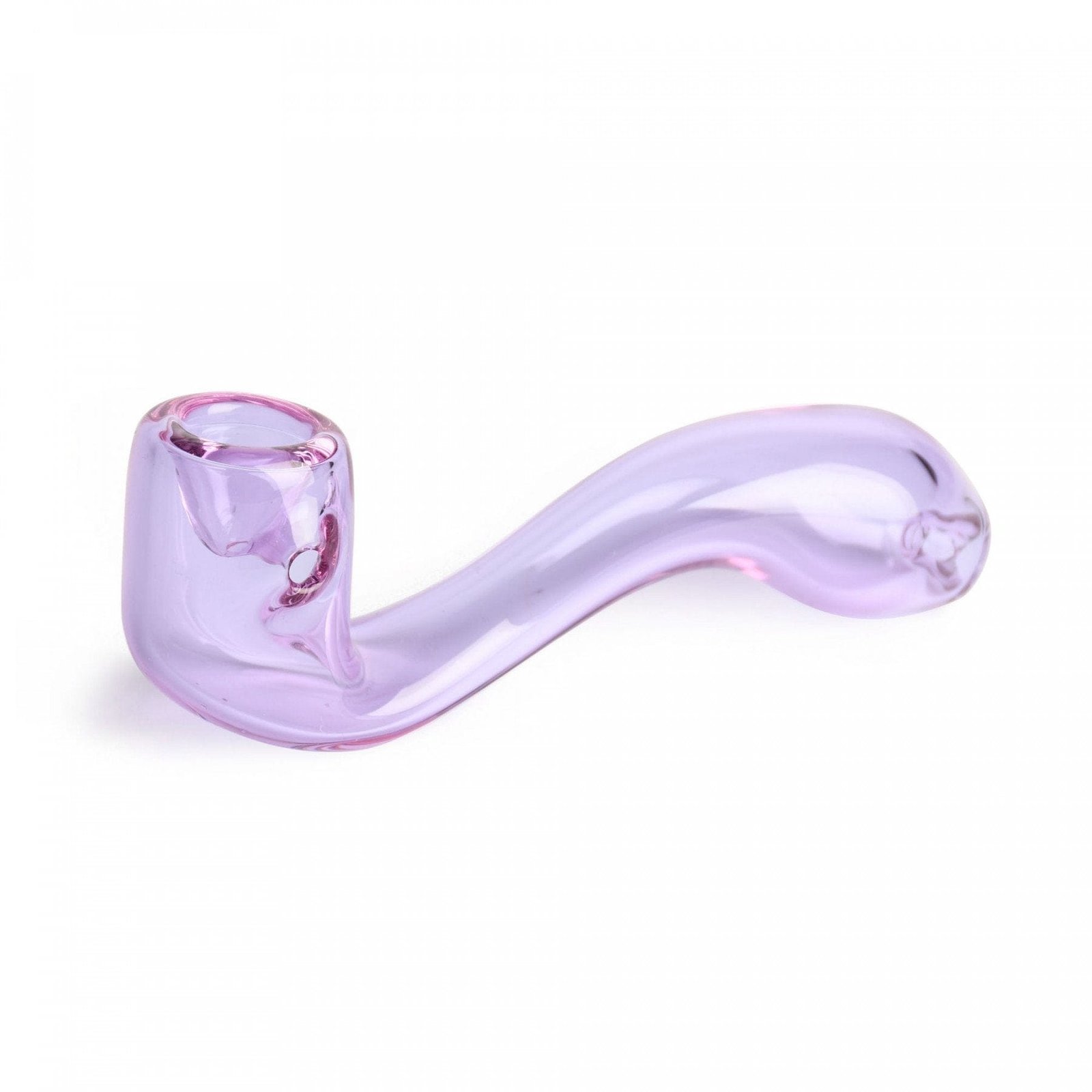 Red Eye Glass Sherlock Hand Pipe 5.5″ - Image 5