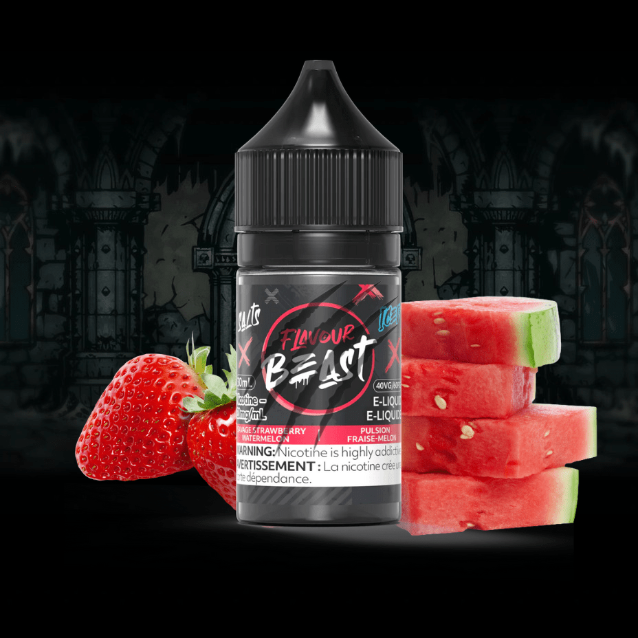 Savage Strawberry Watermelon Iced Salts by Flavour Beast E-Liquid - Image 2