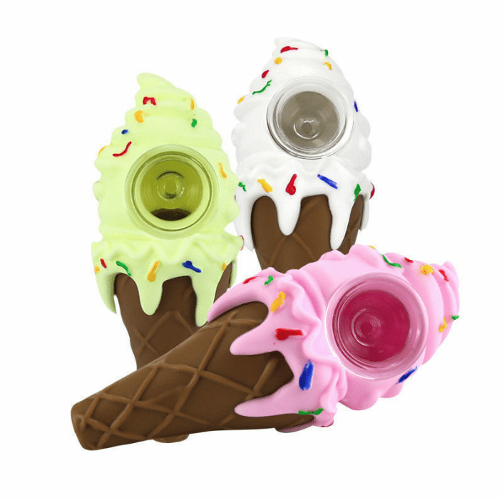 Silicone Ice Cream Hand Pipe