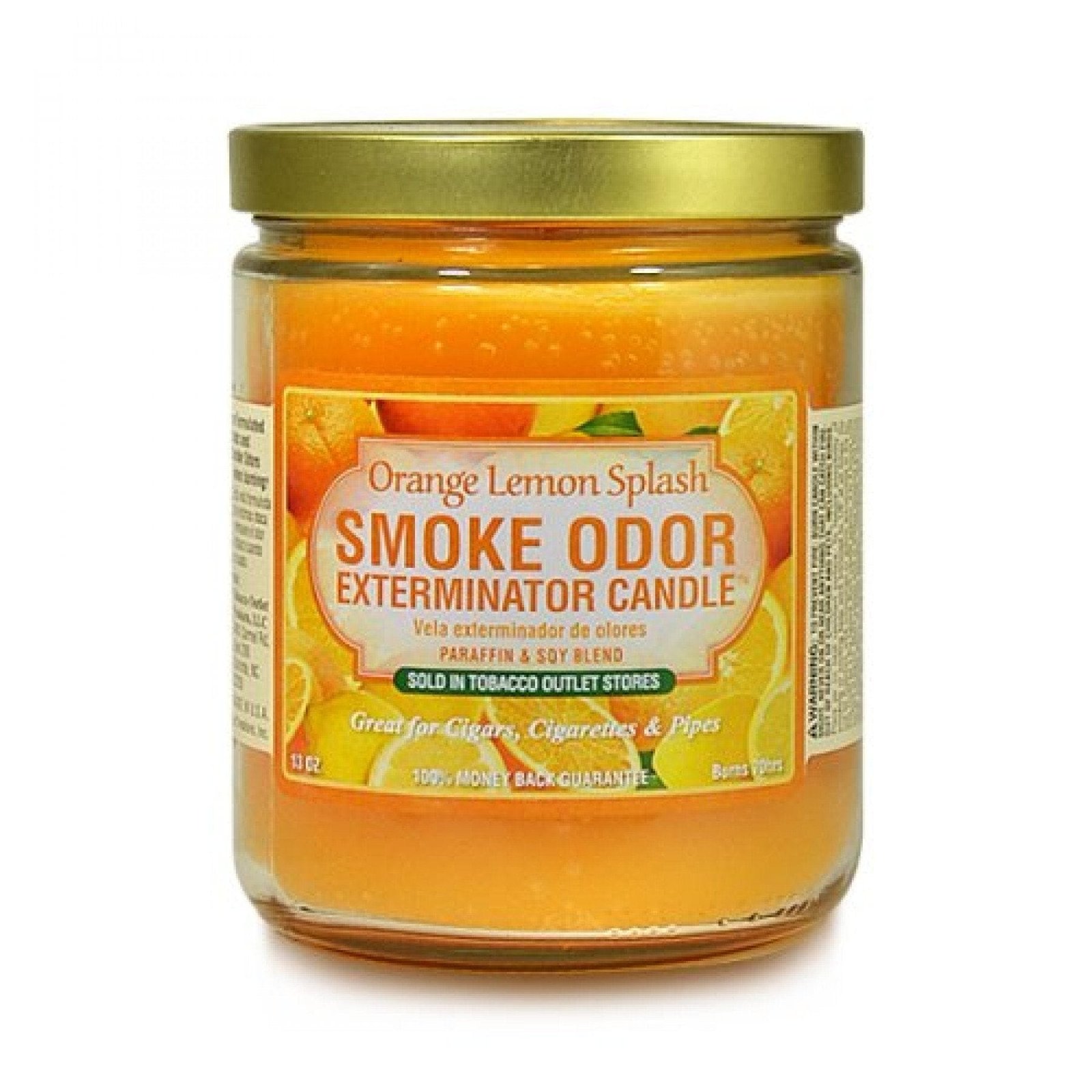 Smoke Odor Candle 13oz-Orange Lemon Splash - Image 2