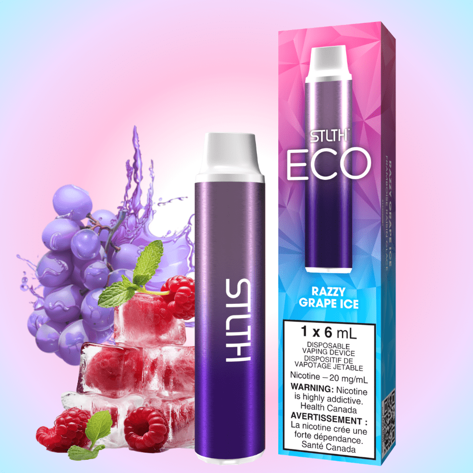 STLTH Eco Disposable Vape – Razzy Grape Ice