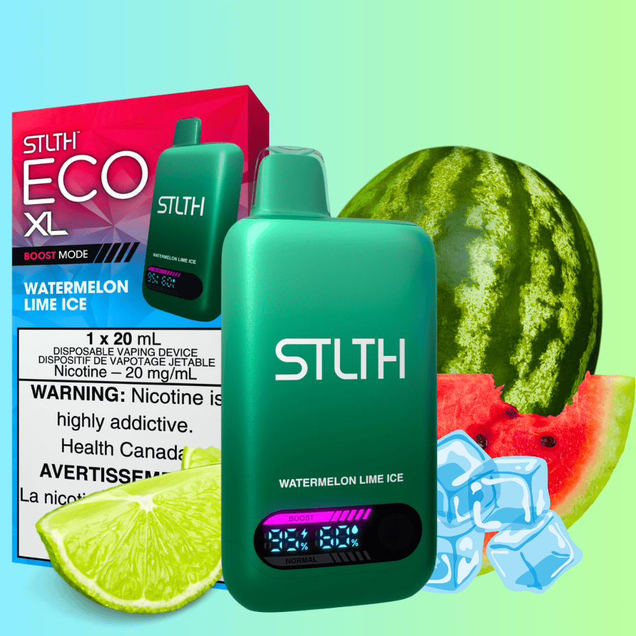 STLTH Eco XL Disposable Vape – Watermelon Lime Ice - Image 2