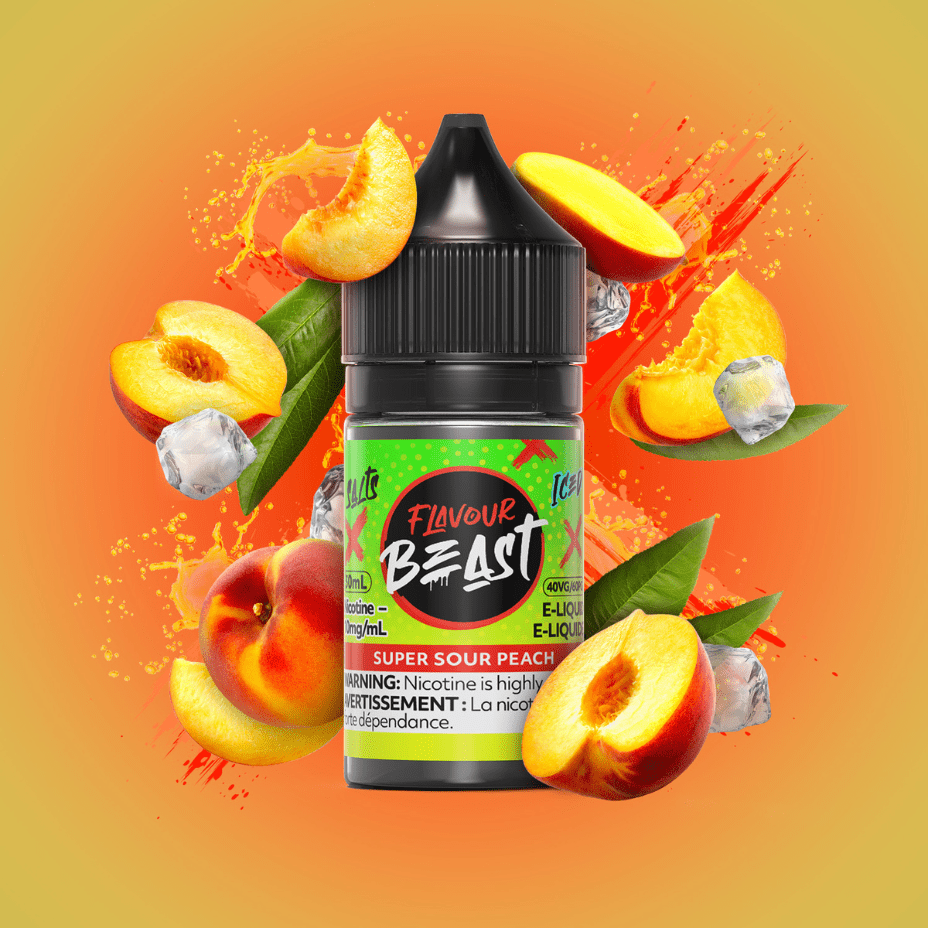 Super Sour Peach Salts by Flavour Beast E-Liquid