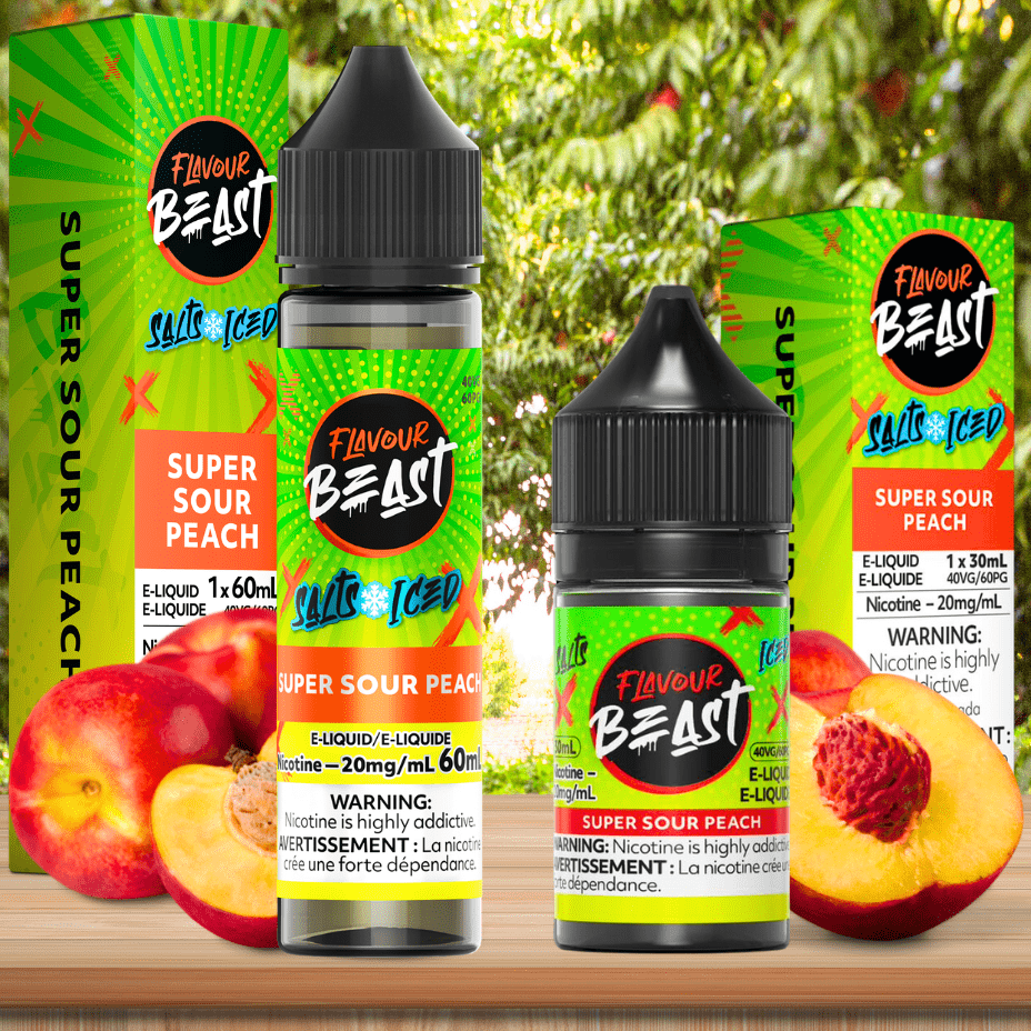 Super Sour Peach Salts by Flavour Beast E-Liquid - Image 2